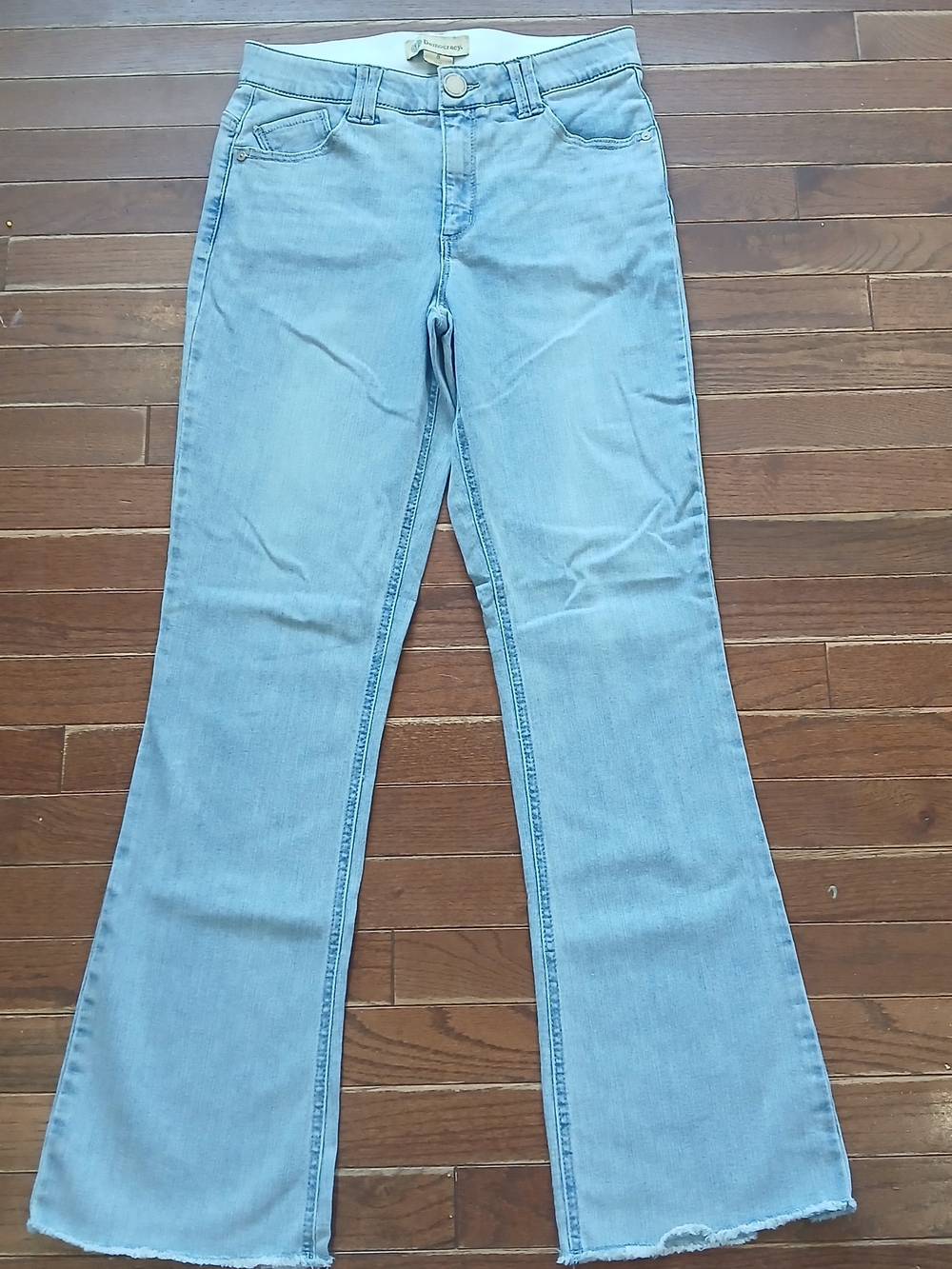 Democracy Light Blue Flare Jeans Western Bootcut Jeans Sz 8 Ab Technology Fall